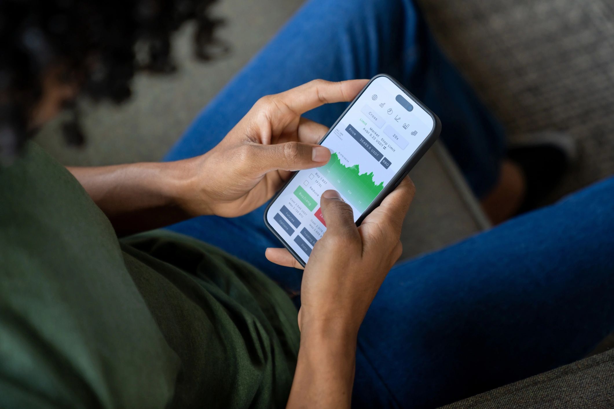 Mobile app screen representing digital wagering and customer experience